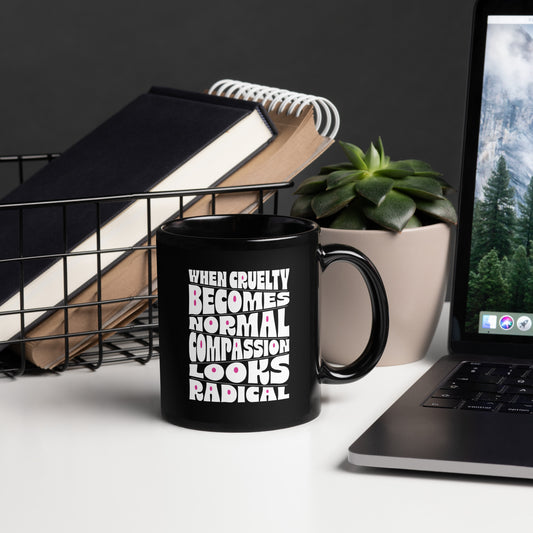 Black Glossy Mug - Spinsterly Co
