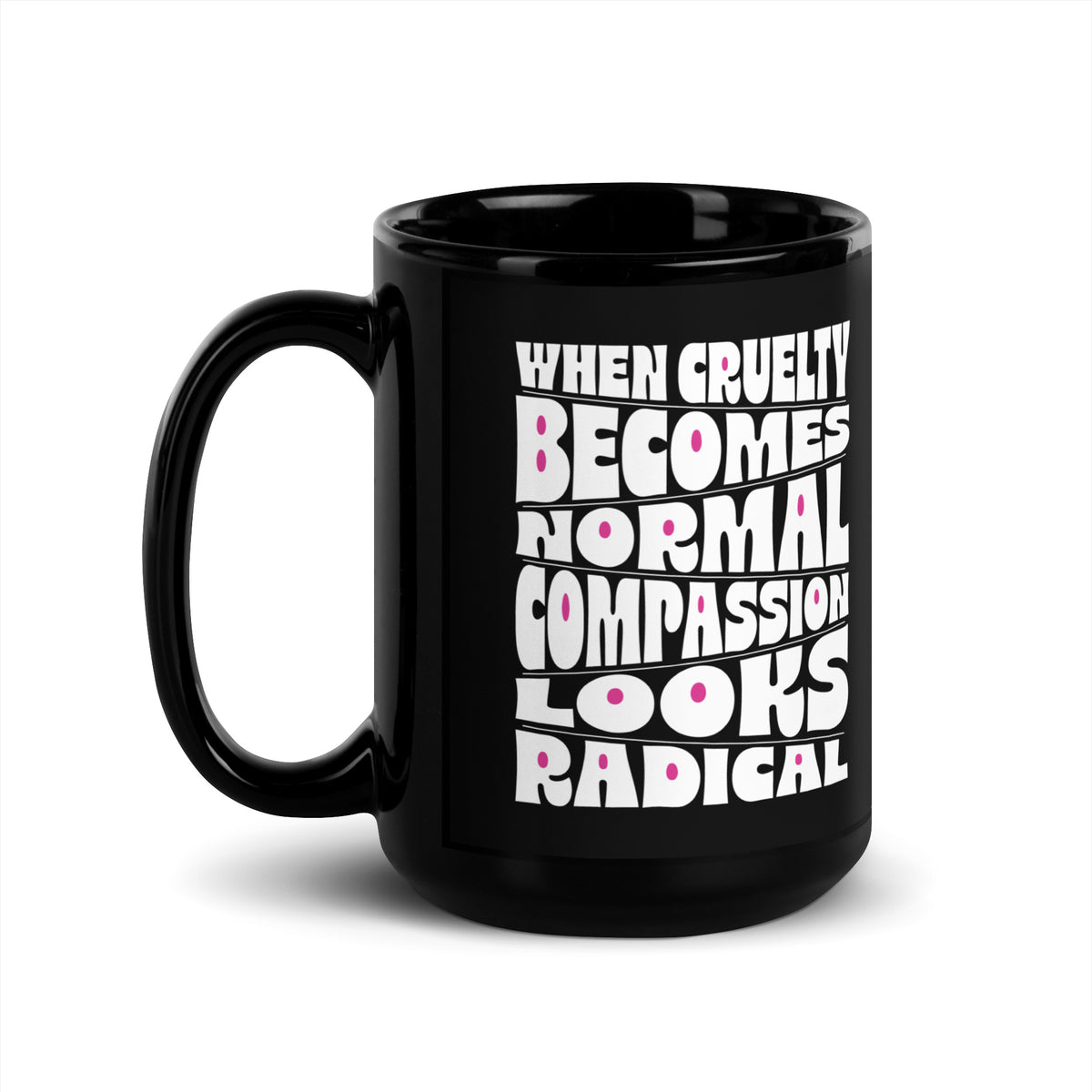 Black Glossy Mug - Spinsterly Co