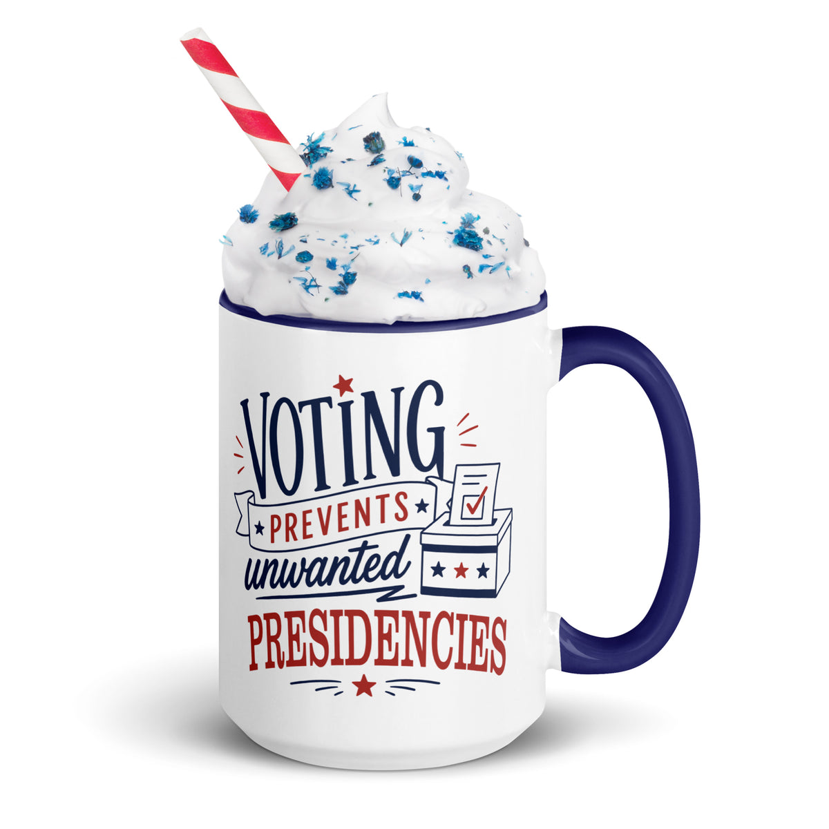 Voting Prevents Unwanted Presidencies Mug | Political Humor Coffee Mug - Spinsterly Co