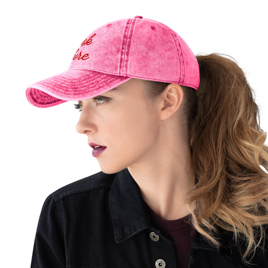 Book Whore — Vintage Washed Pink Dad Cap | BookTok Embroidered Baseball Hat - Spinsterly Co