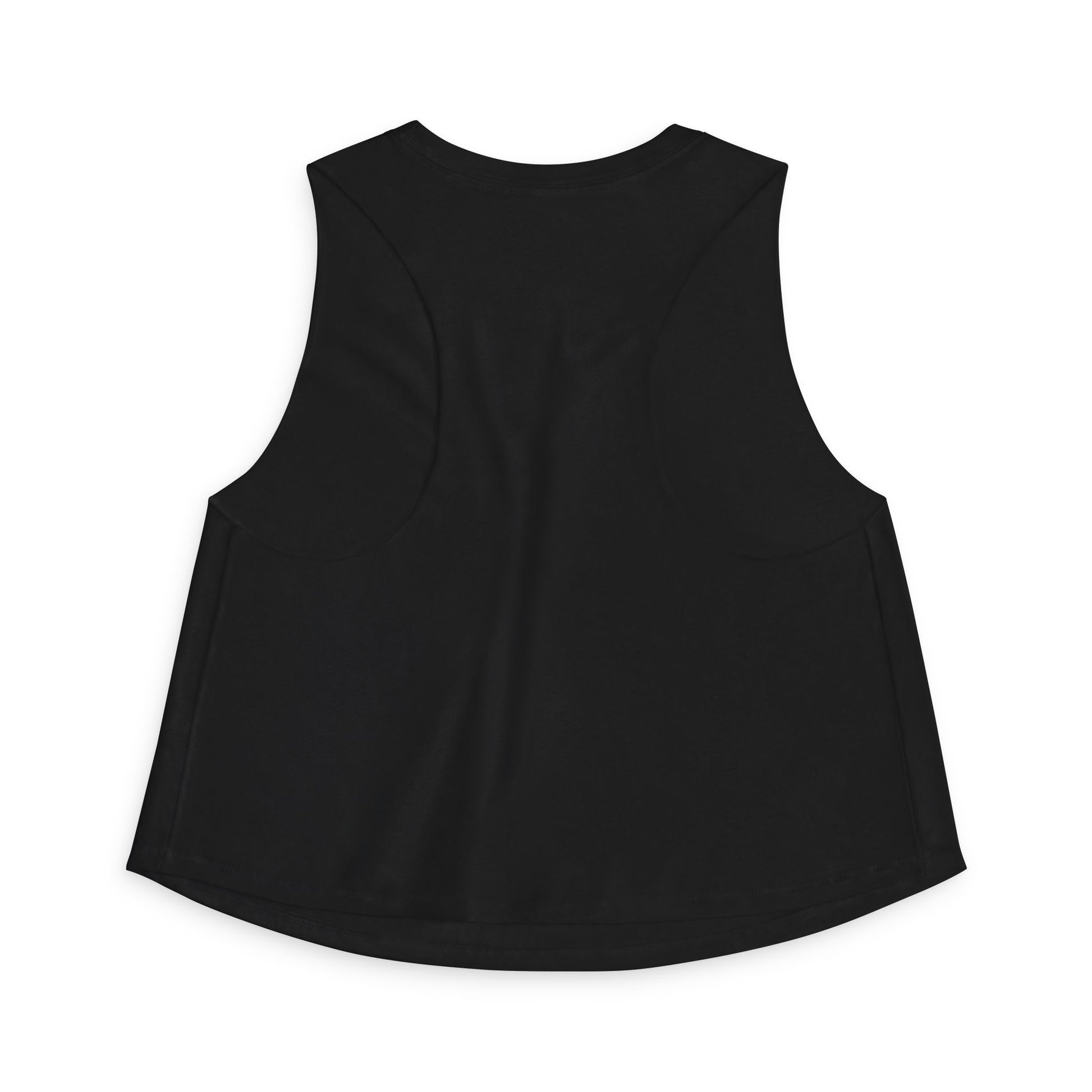 And for the Lady, Revolution Crop Top Feminist Rebel Graphic Tank by Spinsterly Co in Solid Black Blend
