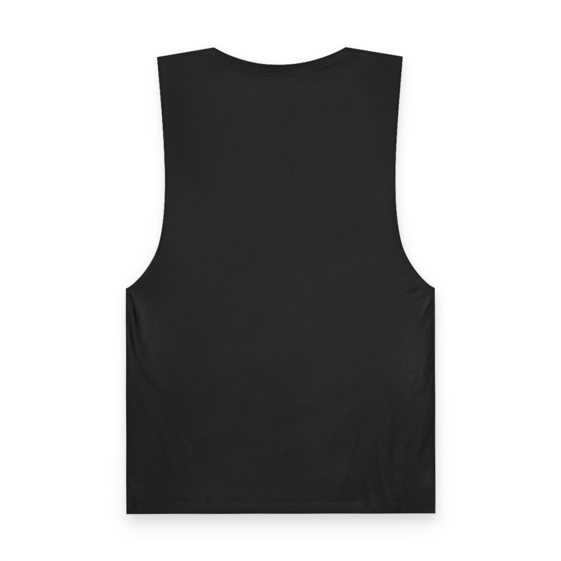 My Dick's Bigger Graphic Unisex Muscle Tank Top by Spinsterly Co in Black with raw-edge armholes