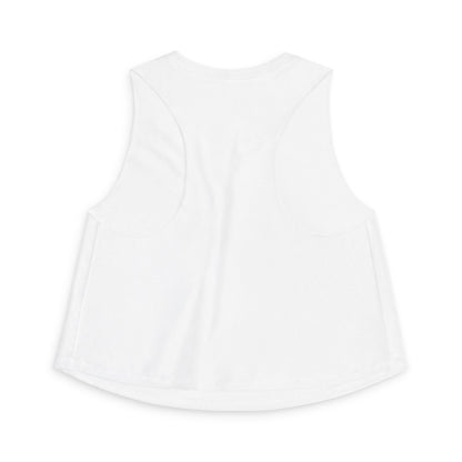 Hey Quick Question WTF Is Going On Graphic Women's Crop Top by Spinsterly Co in solid white blend, relaxed fit