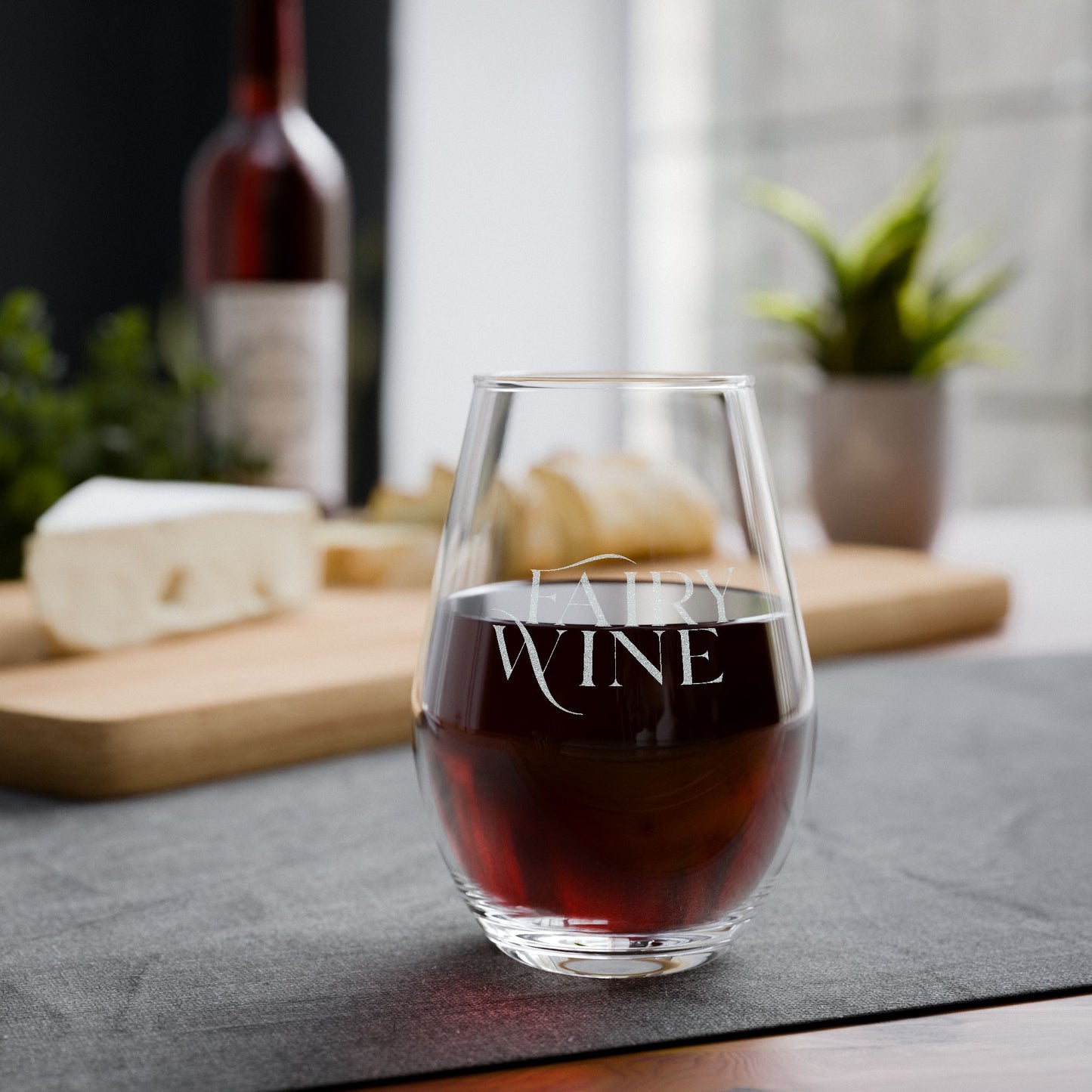 Fae Court Stemless Wine Glass, 11.5oz | Romantasy Engraved Glassware