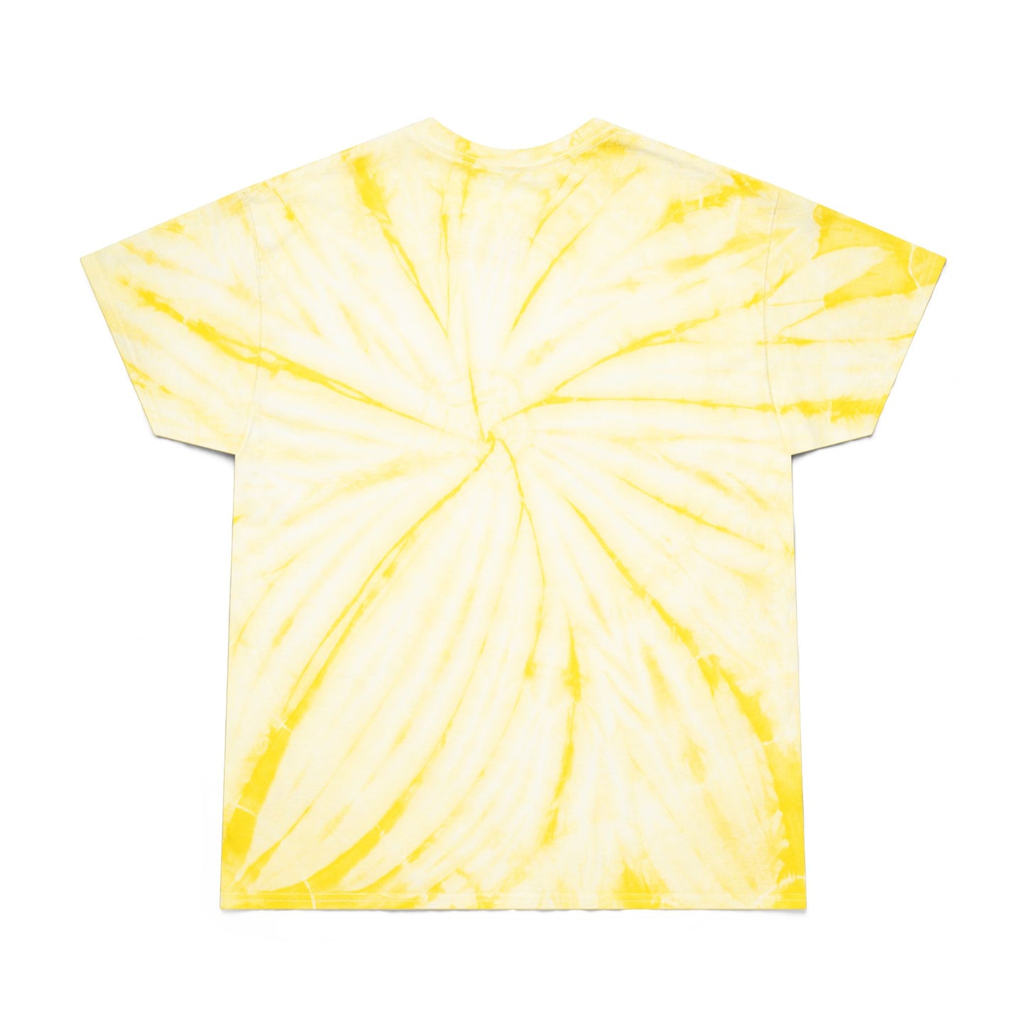 Stay Petty Tie-Dye Graphic Tee Today's Affirmation Smiley Shirt by Spinsterly Co in Pale Yellow with arched graphic