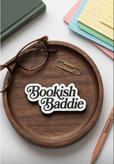 Bookish Baddie Soft Enamel Pin | Literary Collection - Spinsterly Co