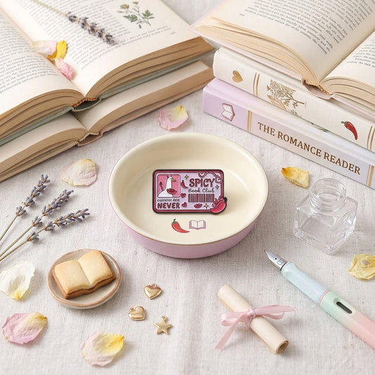 Spicy Book Club Enamel Pins | Bookish Lapel Pins for Smut Readers