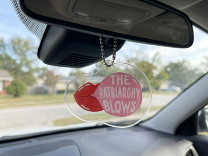 The Patriarchy Blows Acrylic Ornament | Feminist Holiday Gift | Political Pun Ornament | Spinsterly Co