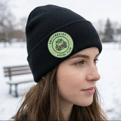 Antifascist Social Club 'Resist' Frog Iron-On Patch | Activist Gift - Spinsterly Co