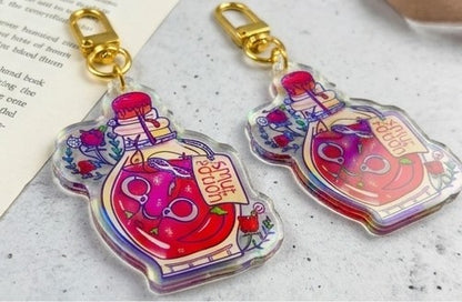 Smut Potion Holographic Acrylic Keychain | BookTok Smut Reader Gift - Spinsterly Co