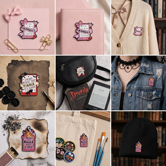 Kindle Enamel Pins for Book Lovers | Bookish Lapel Pin for Readers