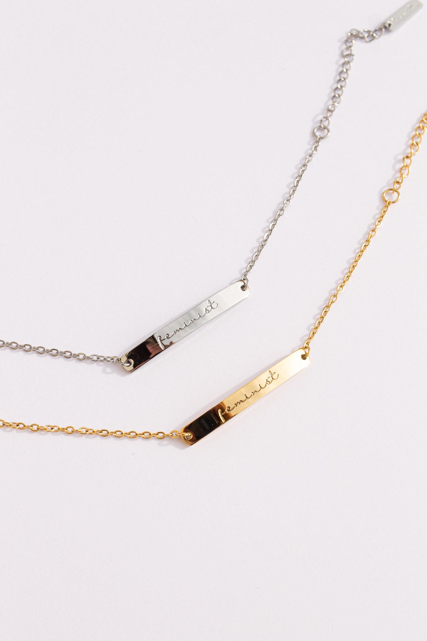 Feminist Engraved Bar Bracelet | Empowerment Jewelry Gift for Her