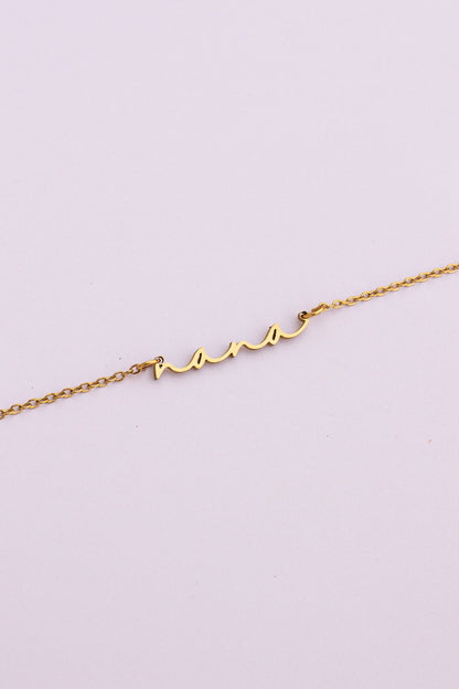 Nana Necklace | Cursive Name Jewelry Gift for Grandma