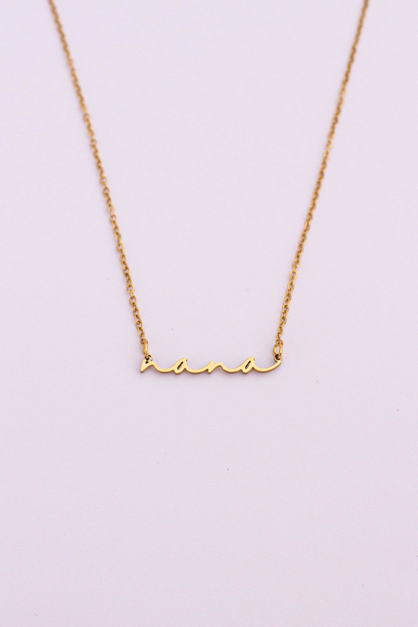 Nana Necklace | Cursive Name Jewelry Gift for Grandma