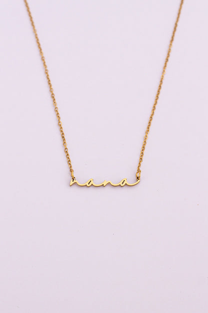 Nana Necklace | Cursive Name Jewelry Gift for Grandma