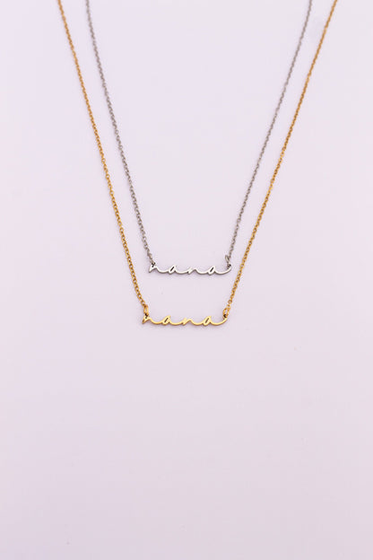 Nana Necklace | Cursive Name Jewelry Gift for Grandma
