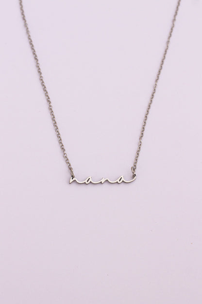 Nana Necklace | Cursive Name Jewelry Gift for Grandma