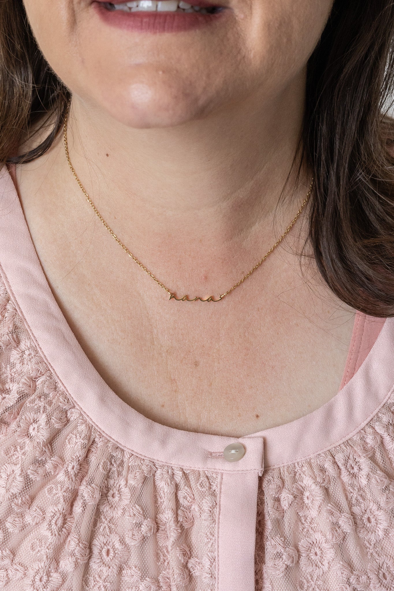 Nana Necklace | Cursive Name Jewelry Gift for Grandma