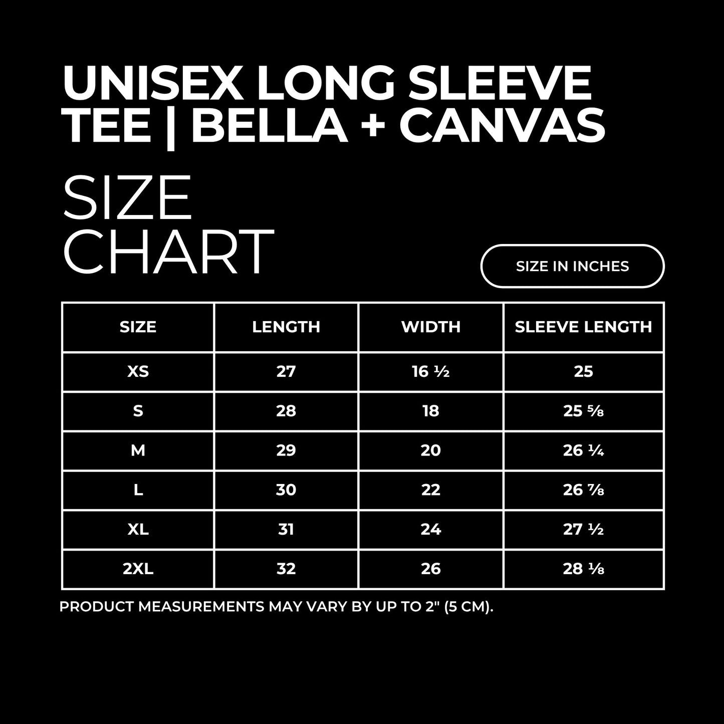 No Kings Long Sleeve Tee Anti-Authoritarian Graphic Shirt by Spinsterly Co, black unisex graphic tee size chart