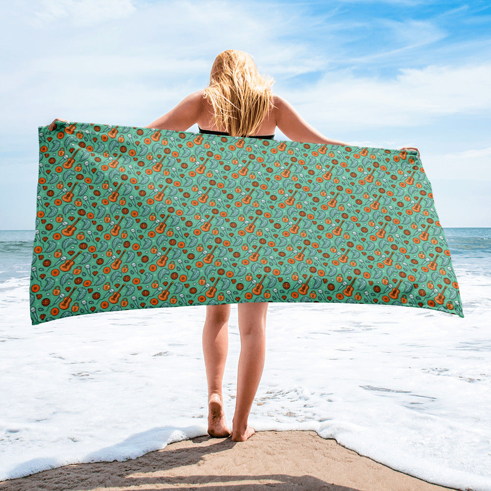 Showgirl Beach Towel | All-Over Print Sublimation Towel - Spinsterly Co