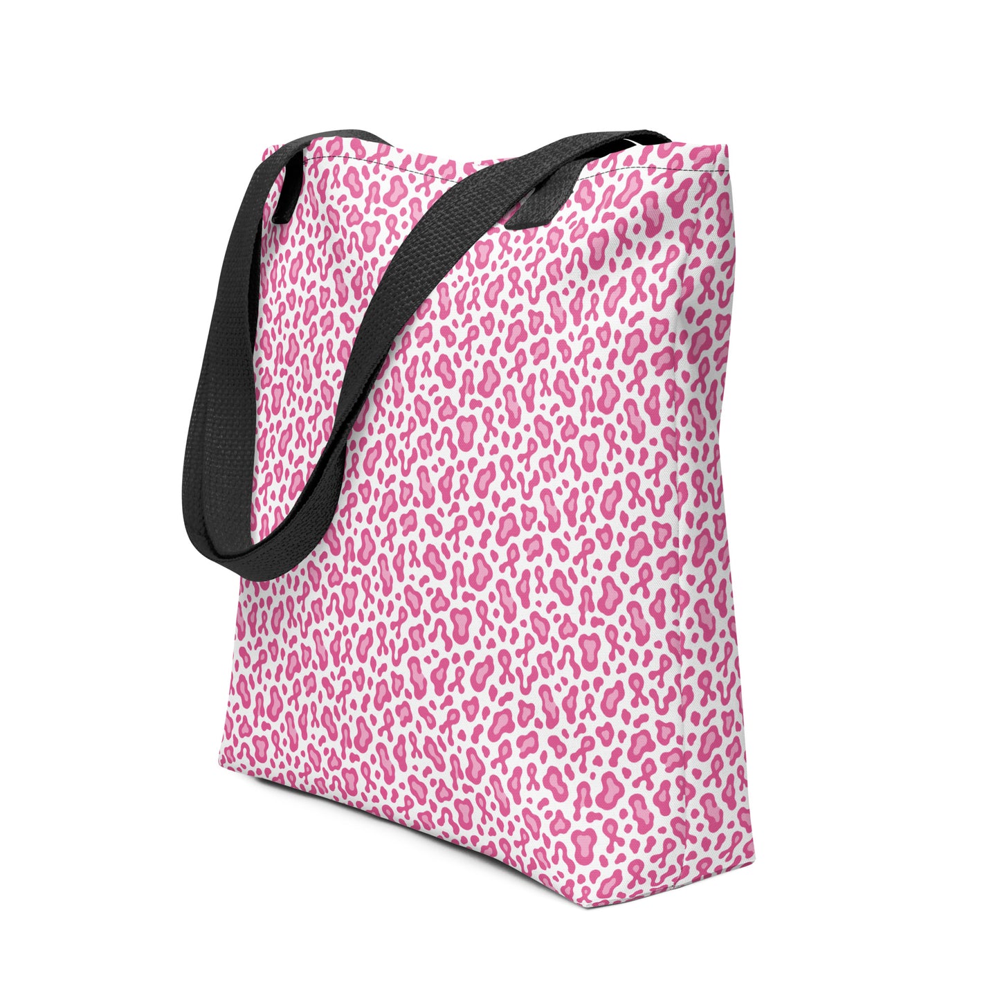 Pink Cheetah Print Tote Bag | Breast Cancer Awareness Month