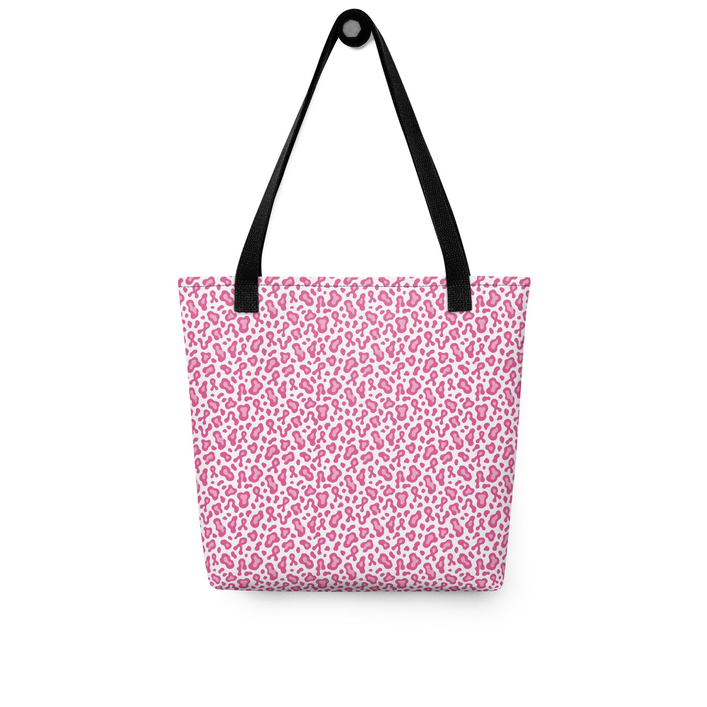 Tote bag with colorful pattern on a white background