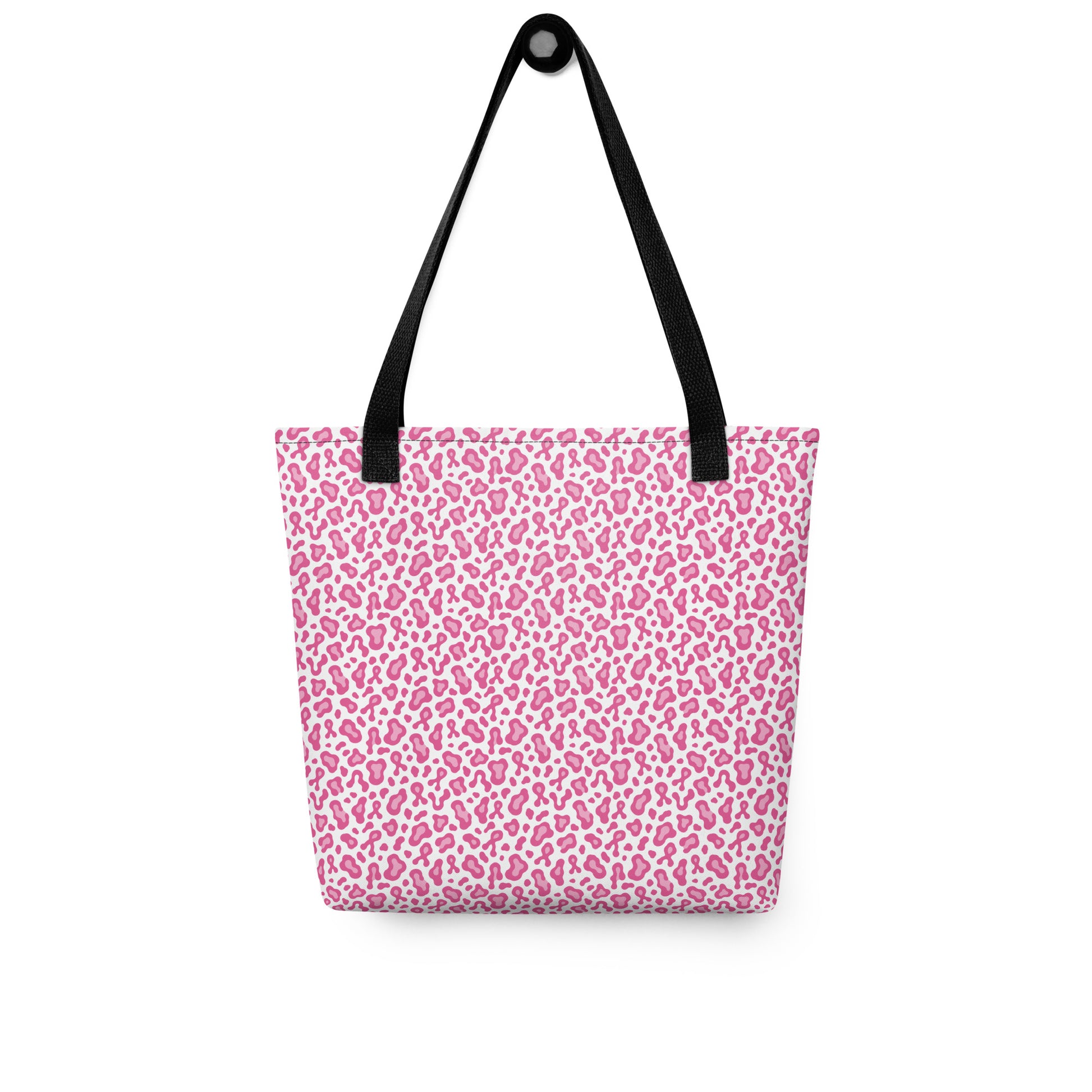 Tote bag with colorful pattern on a white background