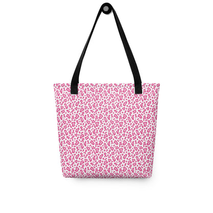 Tote bag with colorful pattern on a white background