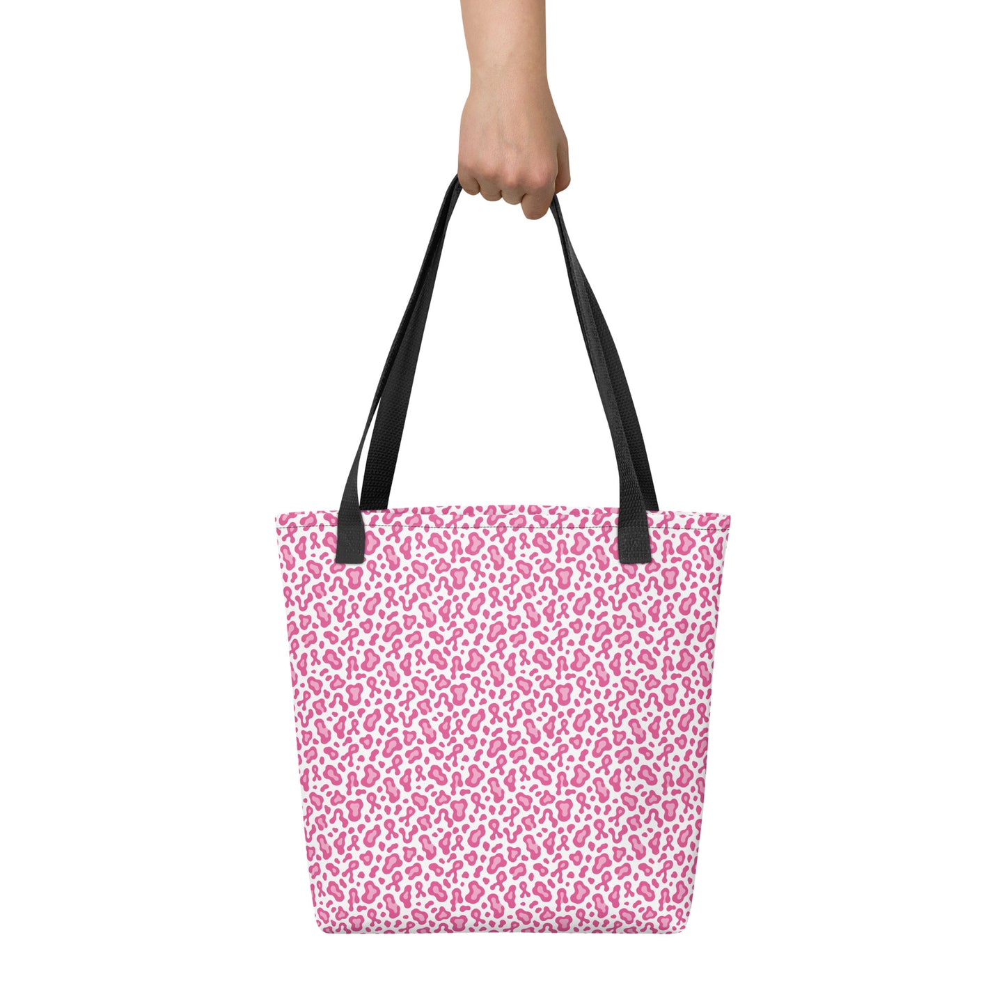 Pink Cheetah Print Tote Bag | Breast Cancer Awareness Month