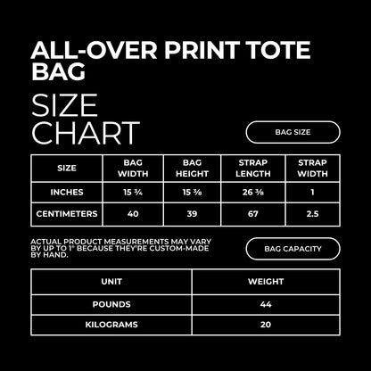 Romantasy Tote Bag Spinsterly Co bookish all-over print tote bag black with dual cotton bull denim handles