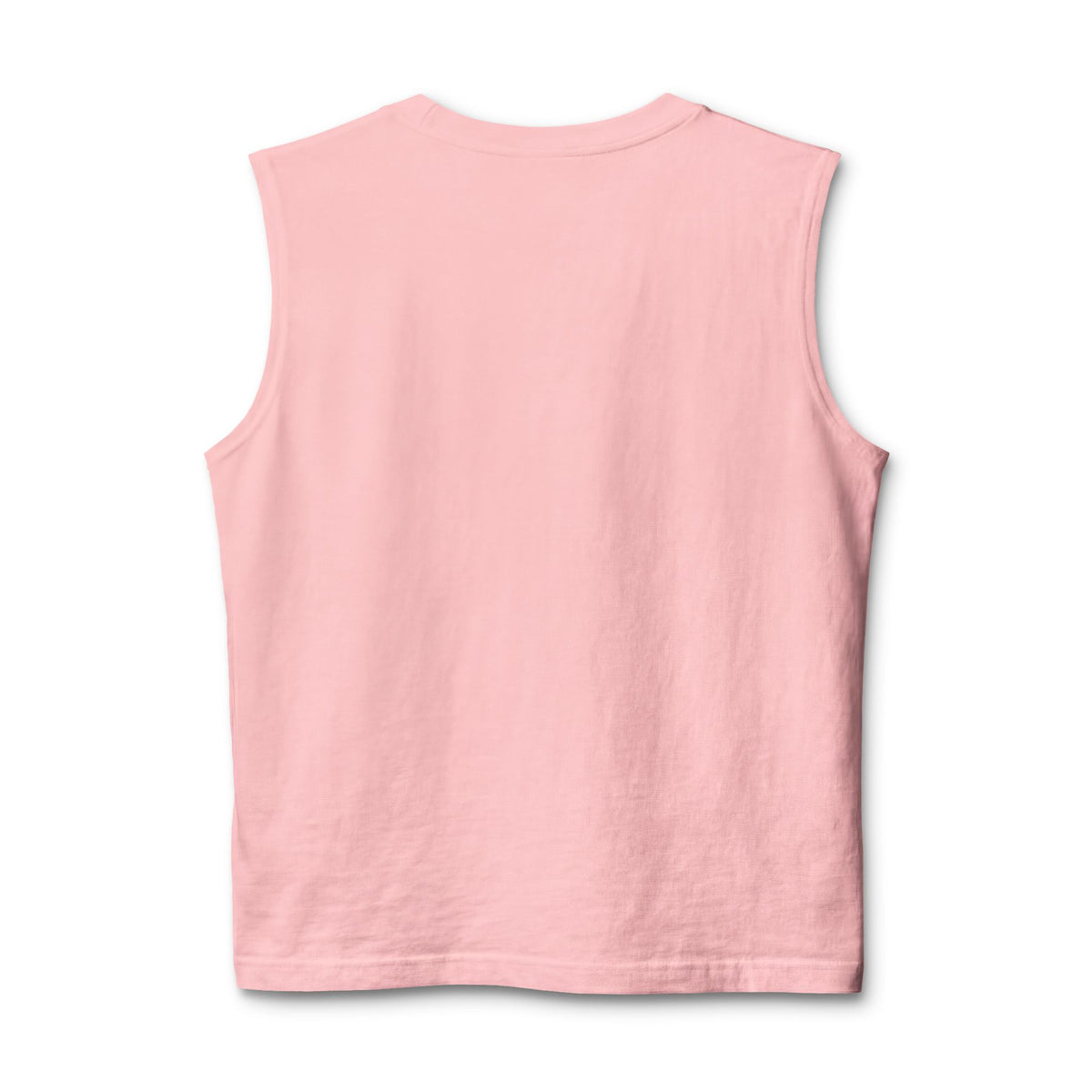 Pink sleeveless shirt on a white background