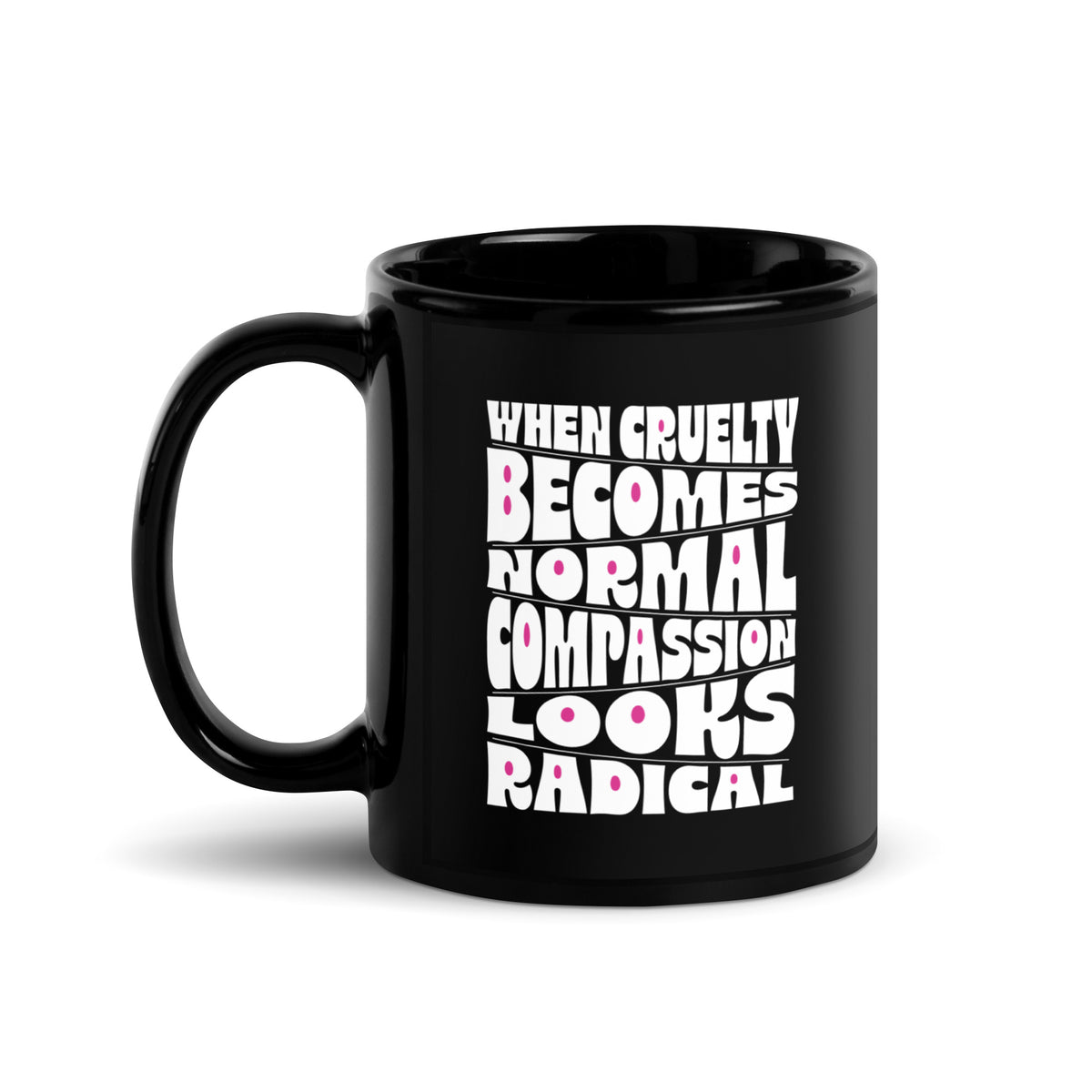 Black Glossy Mug - Spinsterly Co