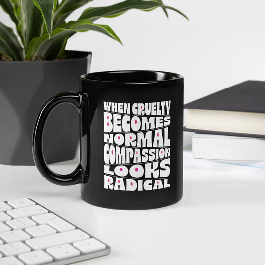 Black Glossy Mug - Spinsterly Co
