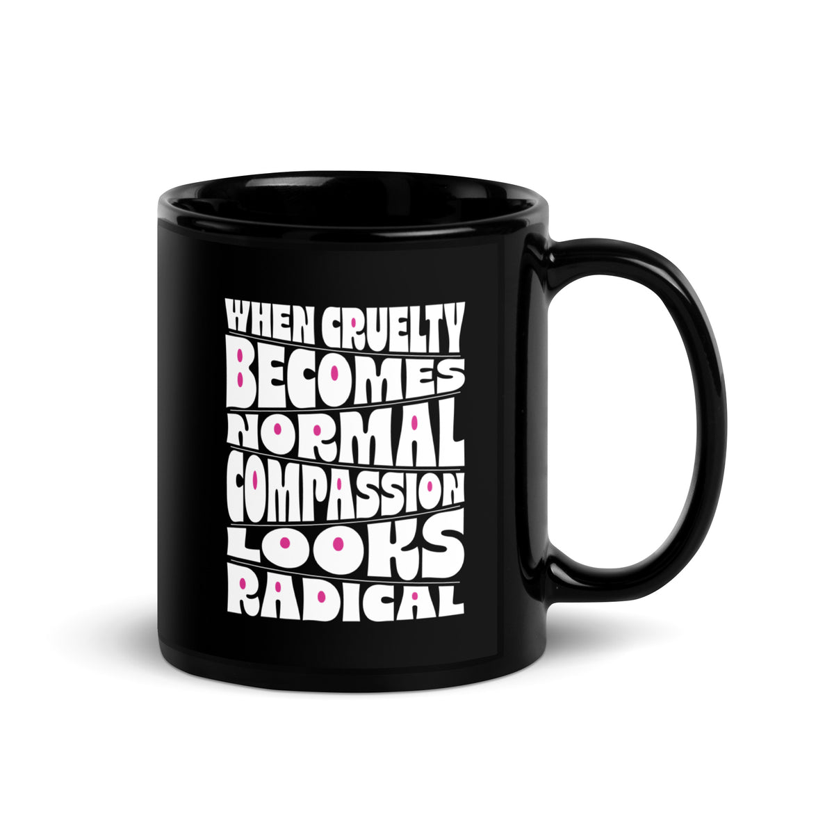 Black Glossy Mug - Spinsterly Co