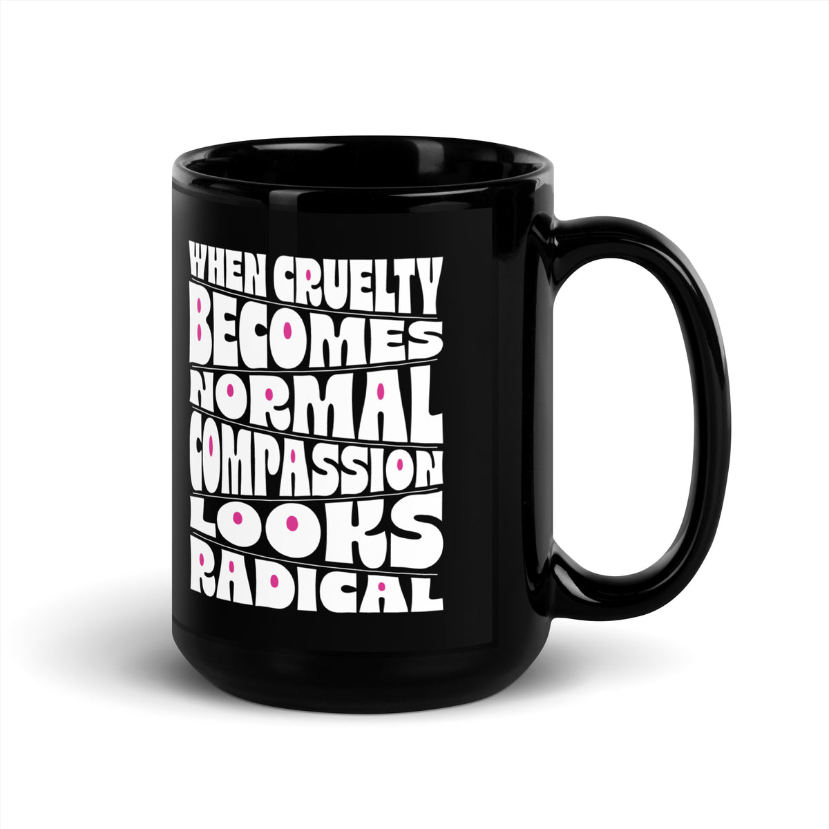 Black Glossy Mug - Spinsterly Co