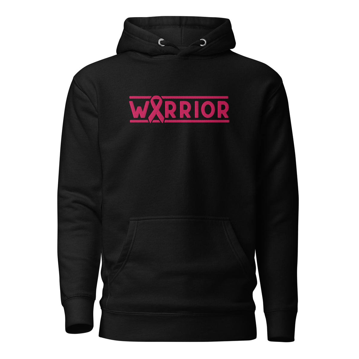 Warrior Breast Cancer Awareness Hoodie | Pink Ribbon Pullover | Spinsterly Co - Spinsterly Co
