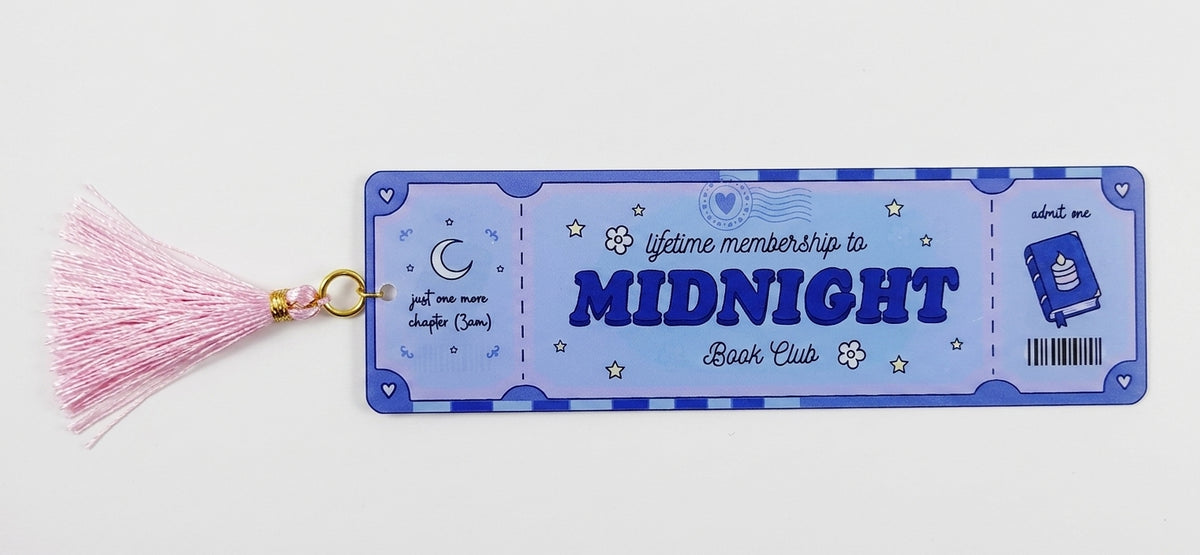 Lifetime Member Book Club Acrylic Bookmarks — Slow Burn & Midnight | Bookish Gift Set - Spinsterly Co