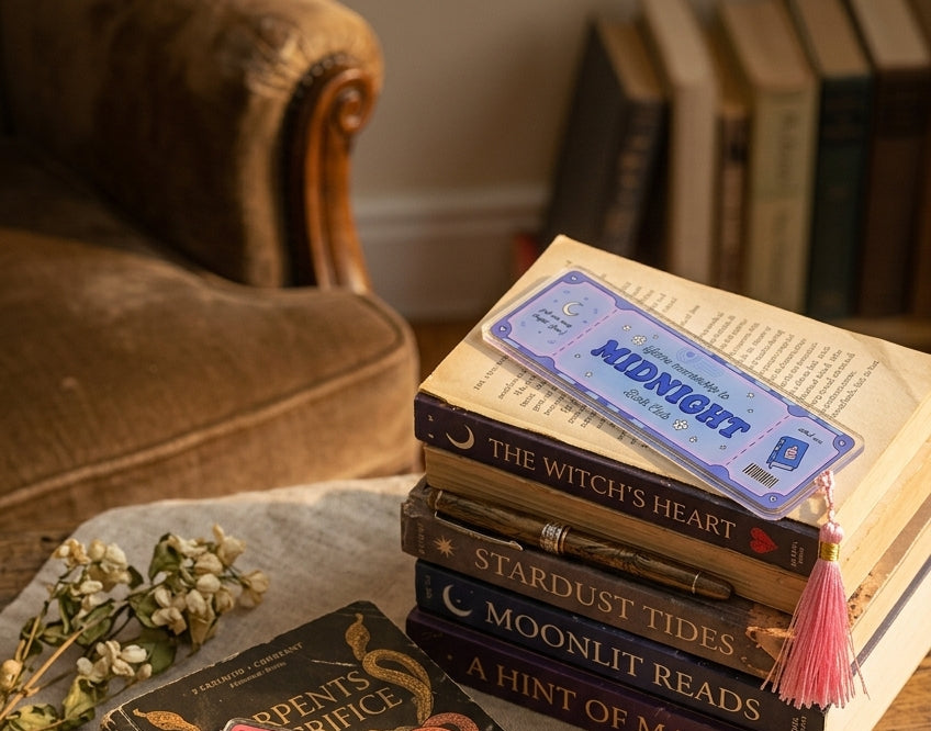 Lifetime Member Book Club Acrylic Bookmarks — Slow Burn & Midnight | Bookish Gift Set - Spinsterly Co