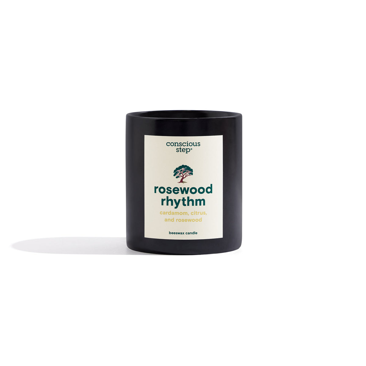 Rosewood Rhythm — Beeswax Candle | Cardamom, Citrus & Rosewood | 12oz | Supports Forests - Spinsterly Co