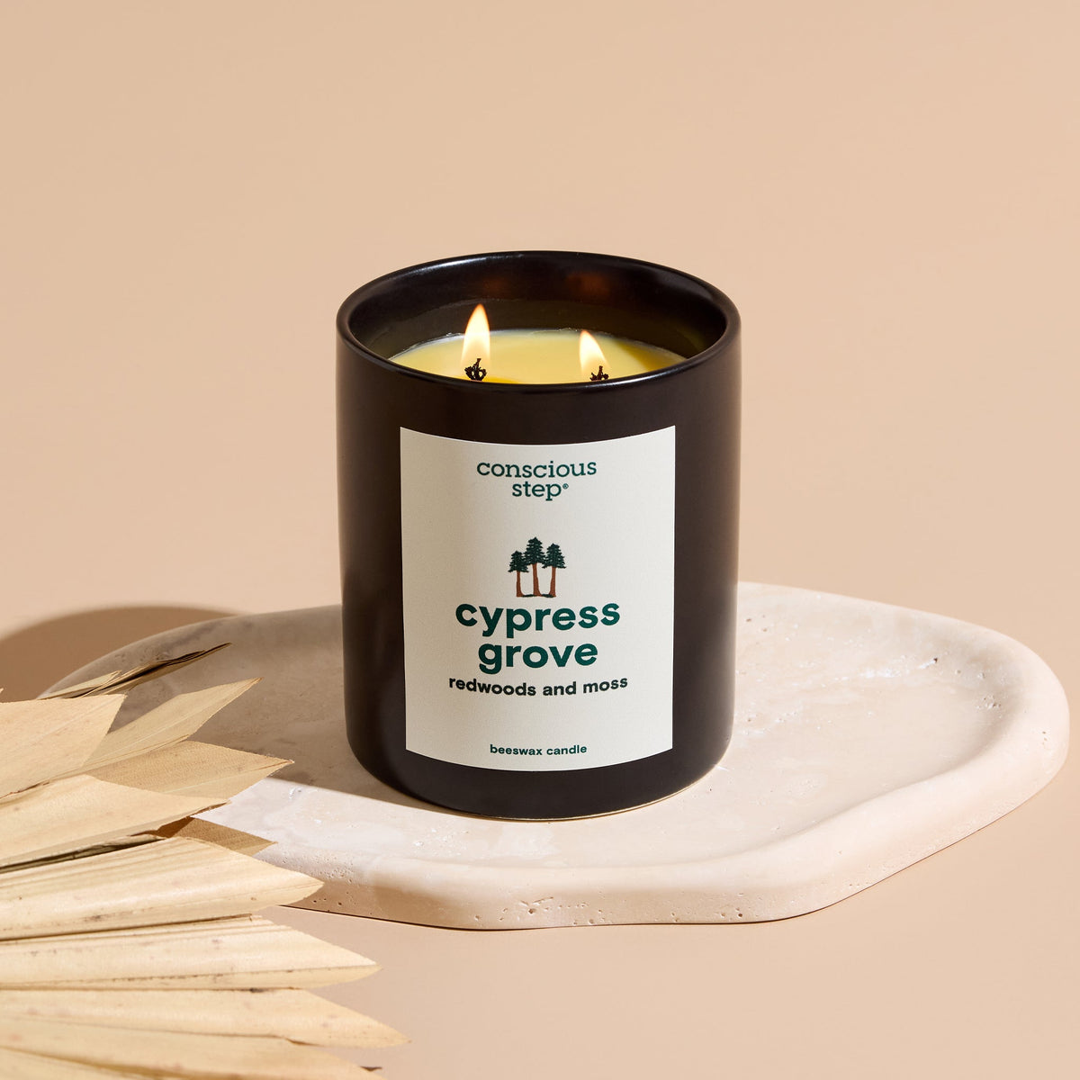 Cypress Grove — Beeswax Candle | Redwoods & Moss | 12oz | Supports National Parks - Spinsterly Co