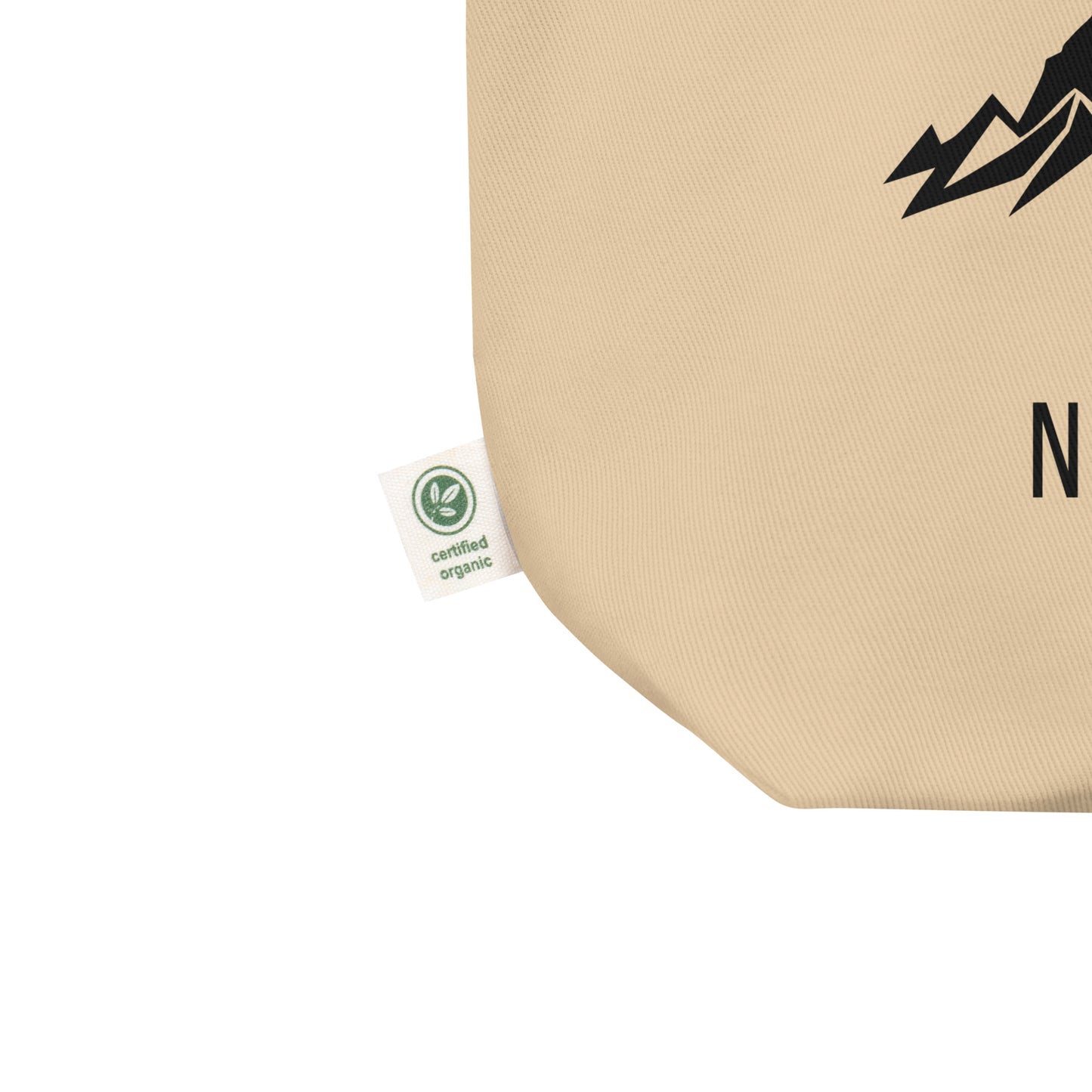 High Lady of the Night Court Eco Tote Bag by Spinsterly Co in Oyster organic cotton with mountain and star print