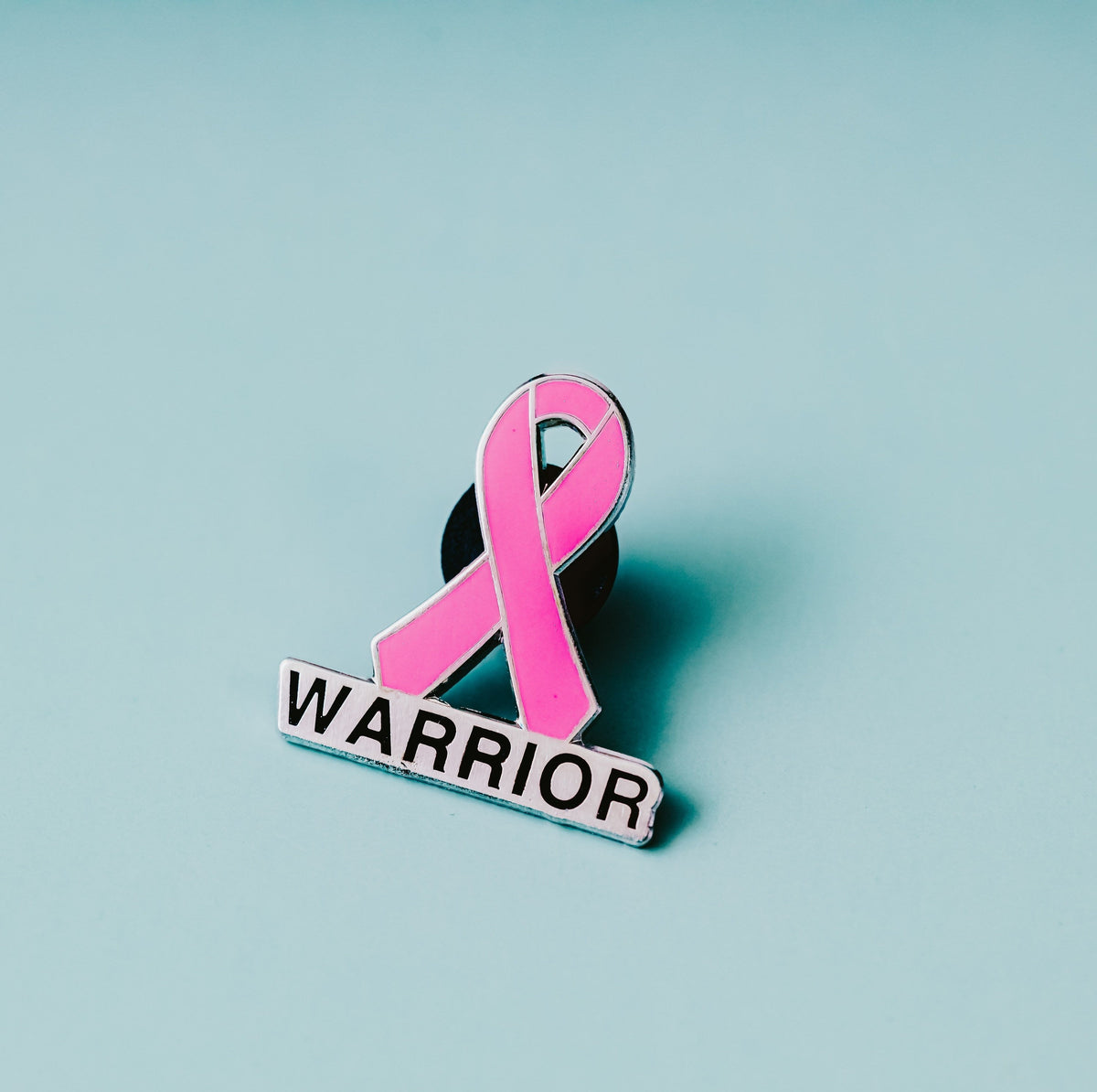 Pink Ribbon Warrior Pin | Hard Enamel Breast Cancer Awareness Lapel Pin - Spinsterly Co