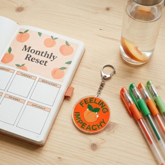 Feeling Impeachy Acrylic Keychain | Political Pun Gift - Spinsterly Co