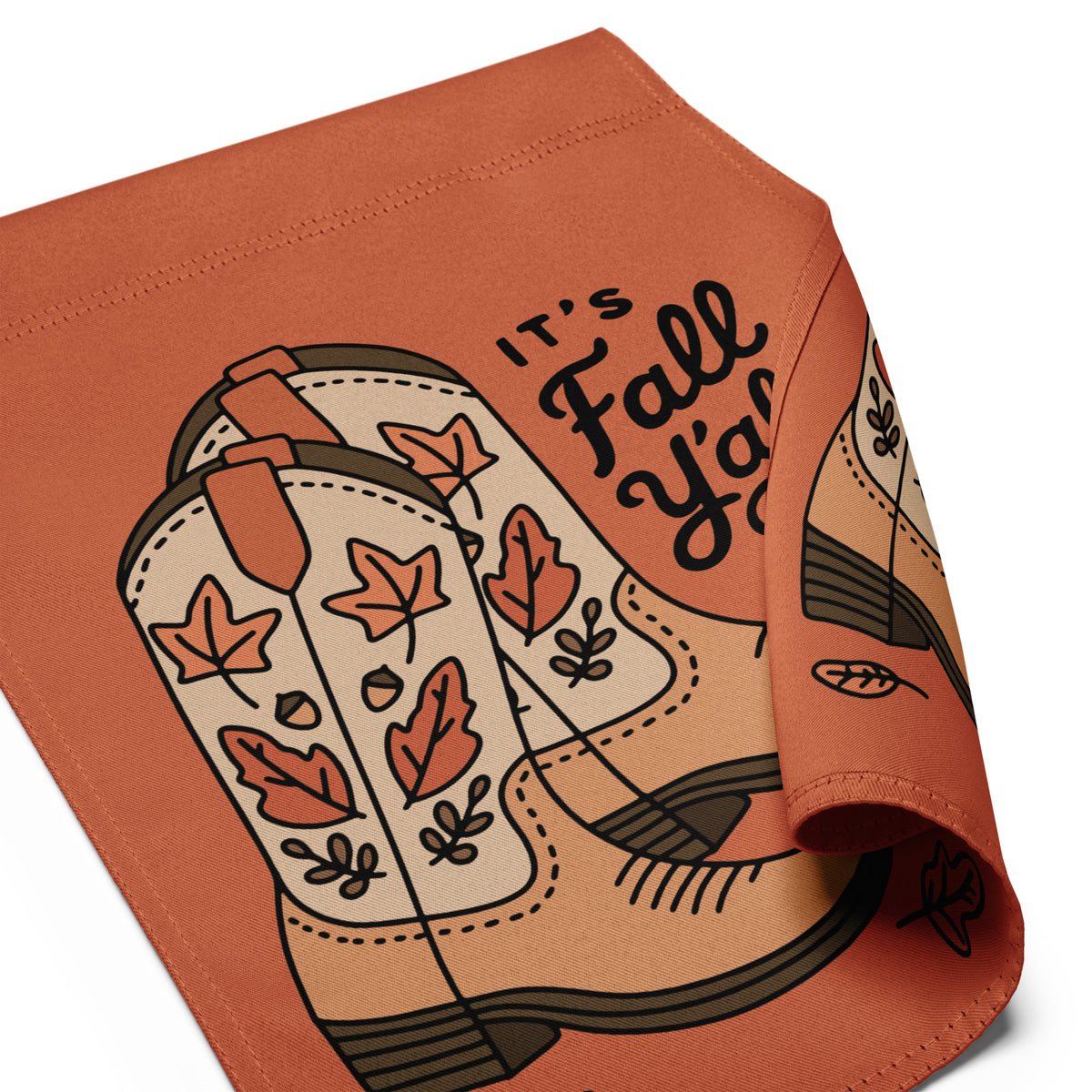 It's Fall Y'all — Cowboy Boots Autumn Garden Flag | Double-Sided Fall Outdoor Decor - Spinsterly Co