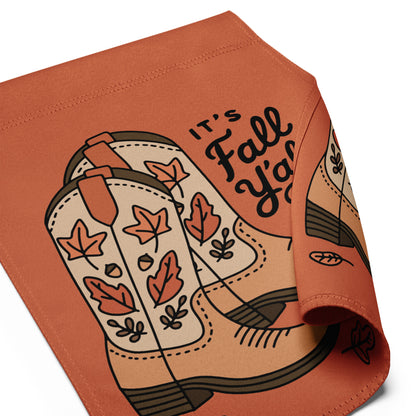 It's Fall Y'all — Cowboy Boots Autumn Garden Flag | Double-Sided Fall Outdoor Decor - Spinsterly Co