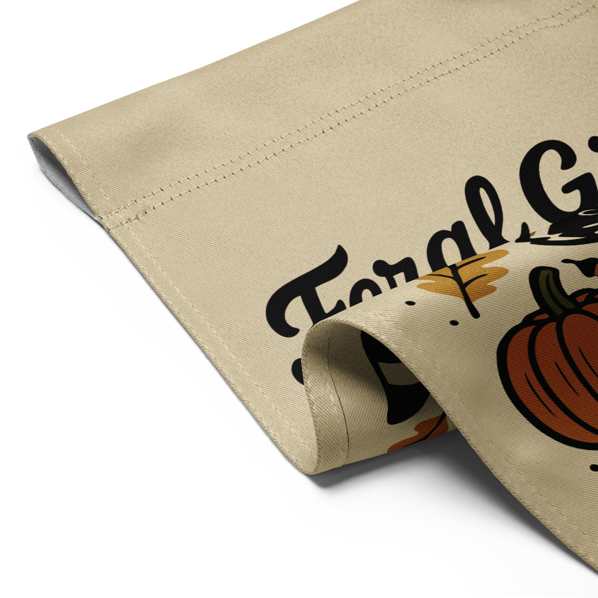 Feral Girl Autumn — Raccoon & Pumpkins Garden Flag | Double-Sided Fall Outdoor Decor - Spinsterly Co