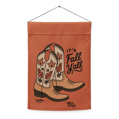 It's Fall Y'all — Cowboy Boots Autumn Garden Flag | Double-Sided Fall Outdoor Decor - Spinsterly Co