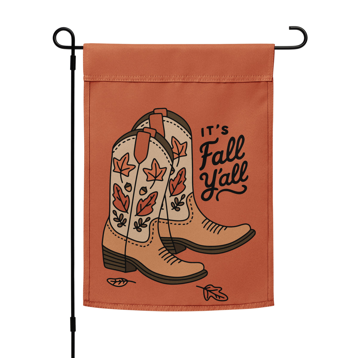 It's Fall Y'all — Cowboy Boots Autumn Garden Flag | Double-Sided Fall Outdoor Decor - Spinsterly Co