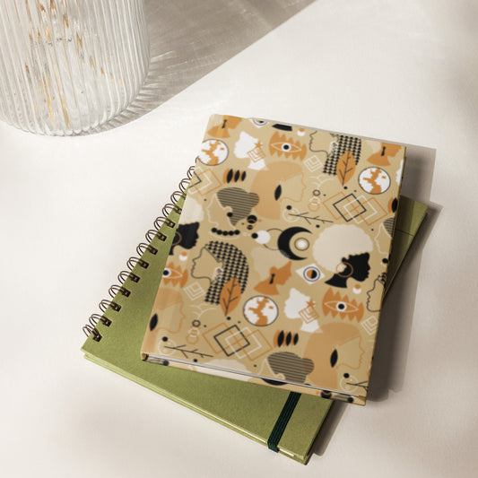 Afrocentric Hardcover Journal Black Girl Creativity and Self-Expression by Spinsterly Co, matte cover, lined notebook