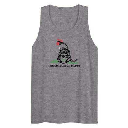 Tread Harder Daddy | Gadsden Snake Premium Men's Tank Top - Spinsterly Co